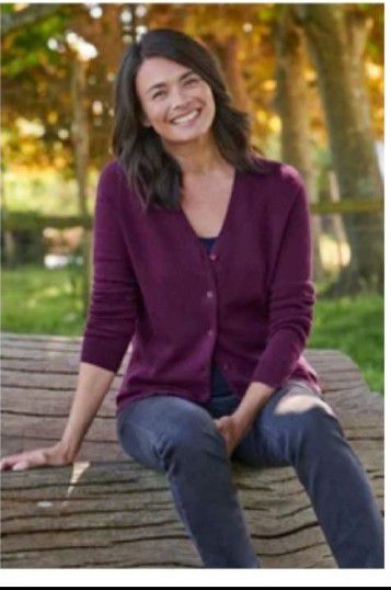 cardigan aubergine 