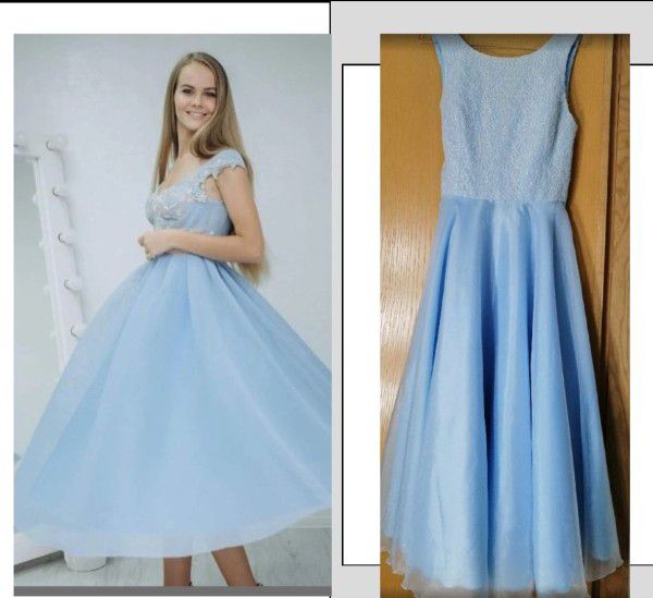 Robe 👗 soirée bleu ciel 