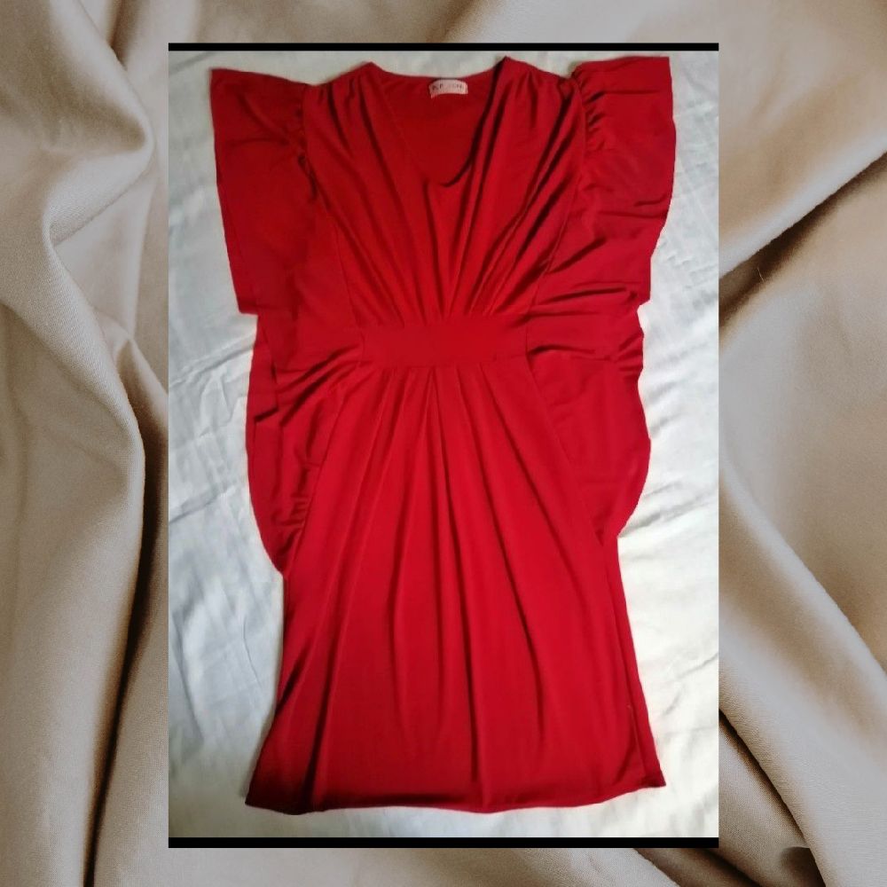 Robe rouge stretch 
