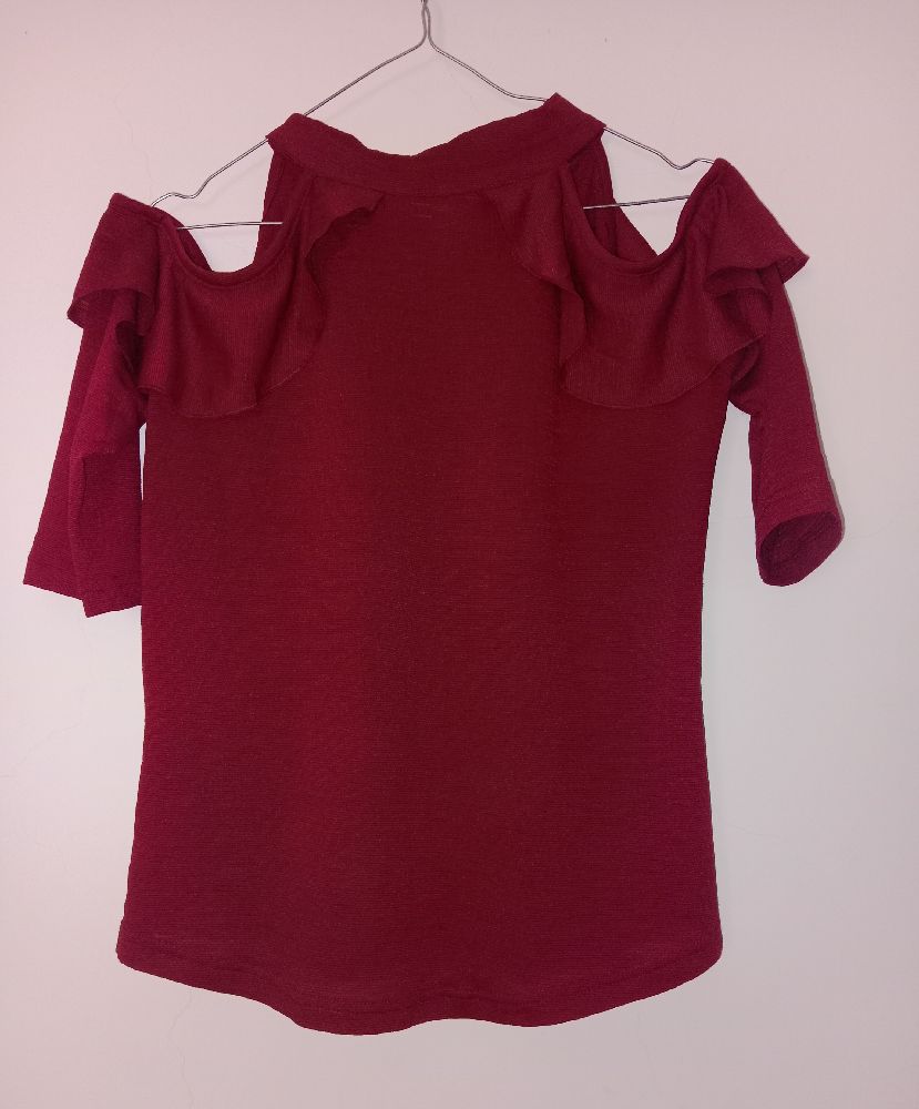 chemise rouge bordeaux 
