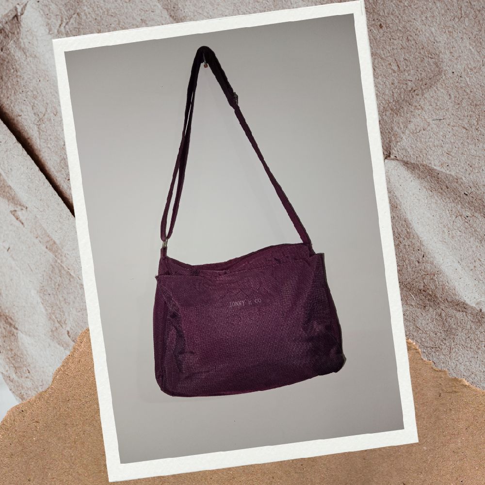 sac à bandoulière mauve 