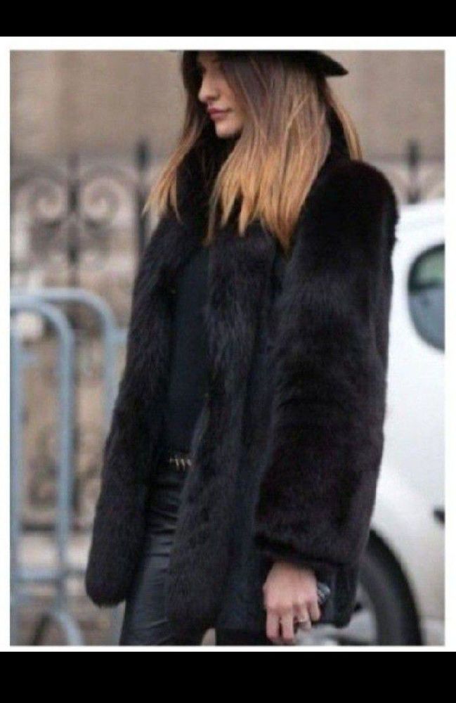 🖤🖤 Très joli Manteau en fausse fourrure Véro Moda🖤🖤