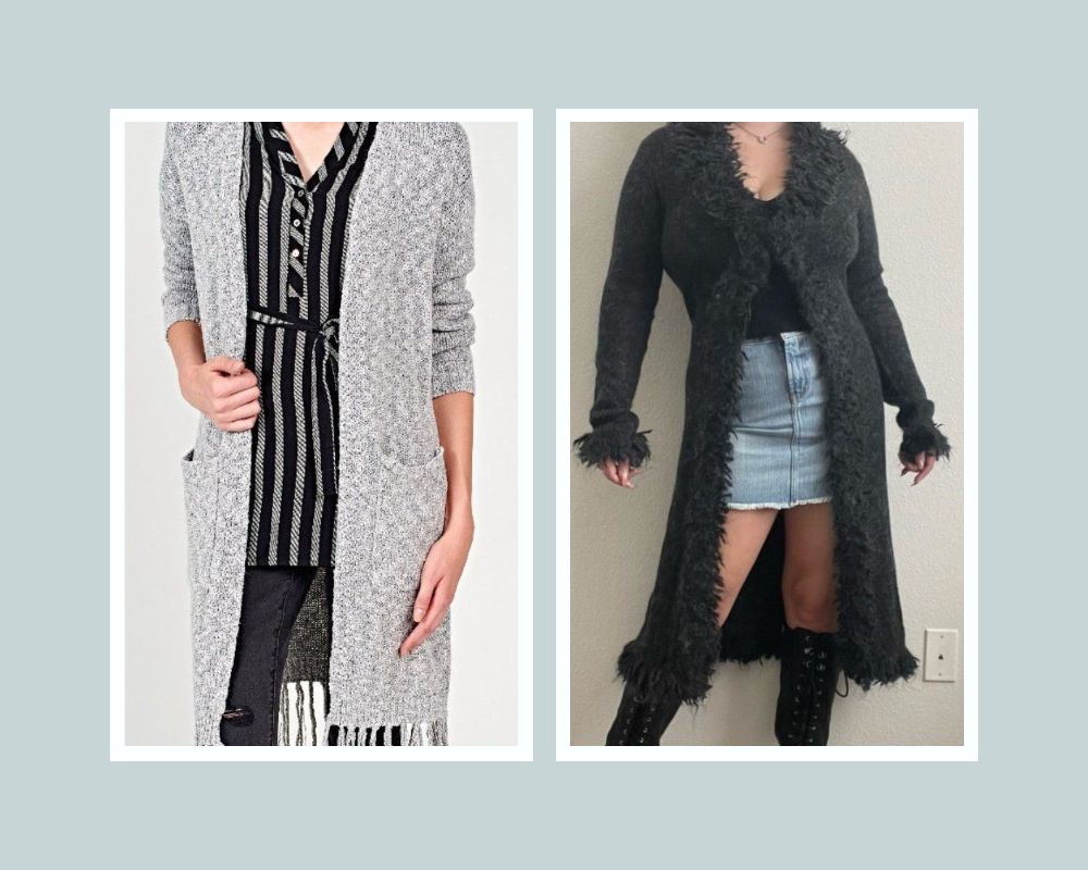 lot de 2 gilets longs taille 40