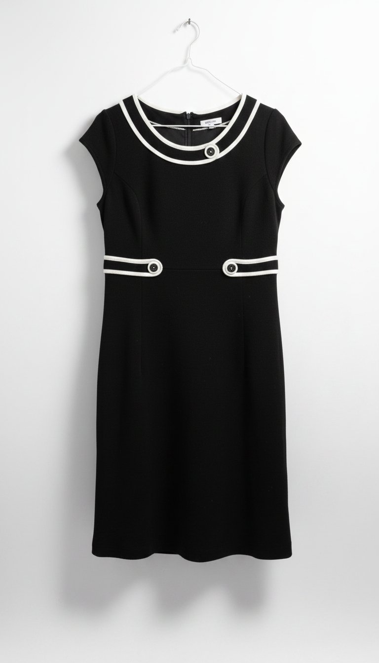 Robe noir et blanc 