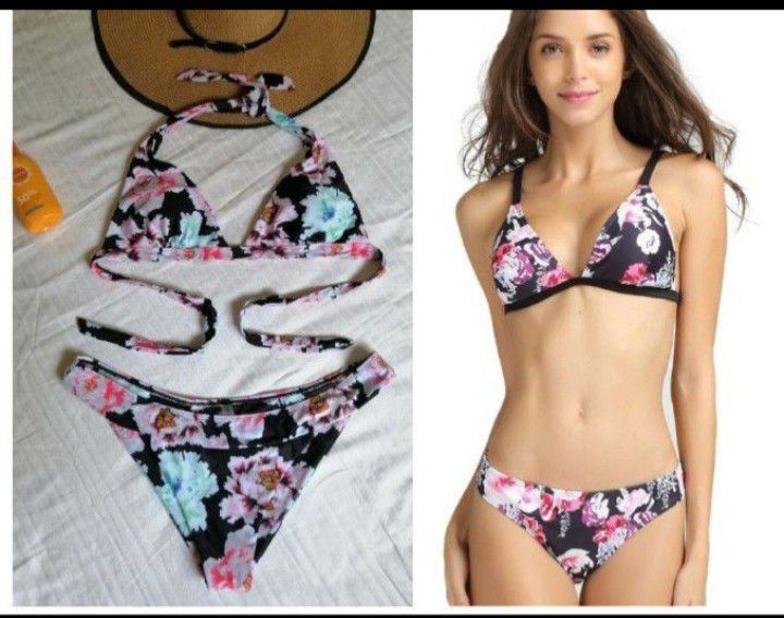 Bikini motif floral tailke 44