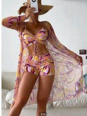 ❤️ ensemble de plage shein, neuf : bikini et son kimkno assorti❤️