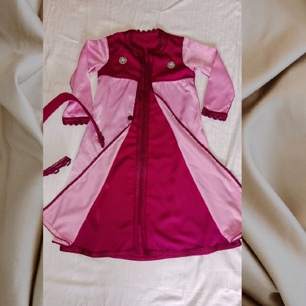 caftan marocain pour fillette 4/5 ans 