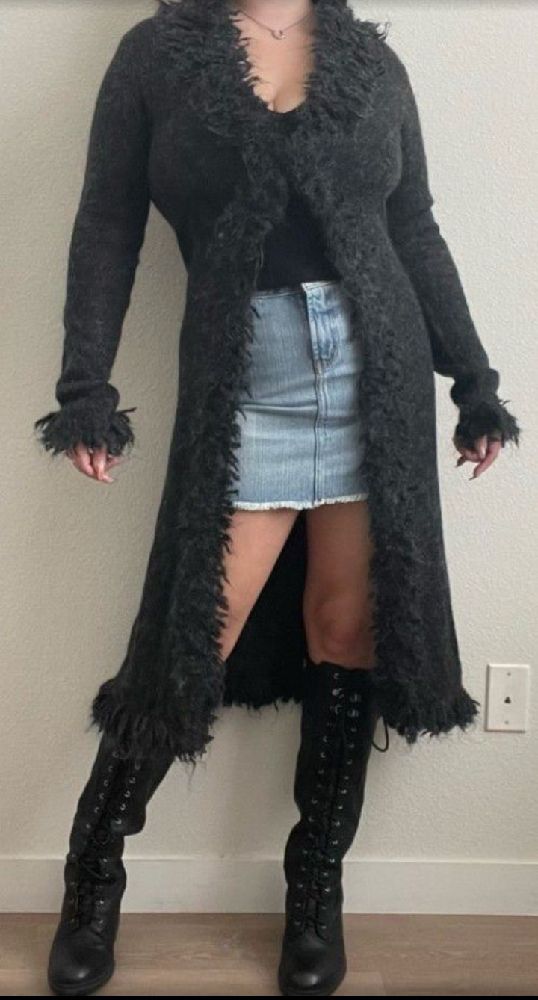 gilet long noir 