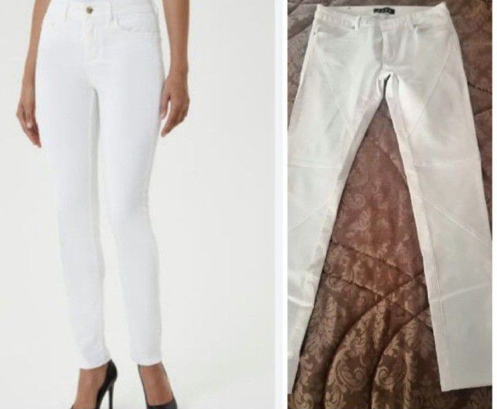 Jean skinny blanc, stretch 