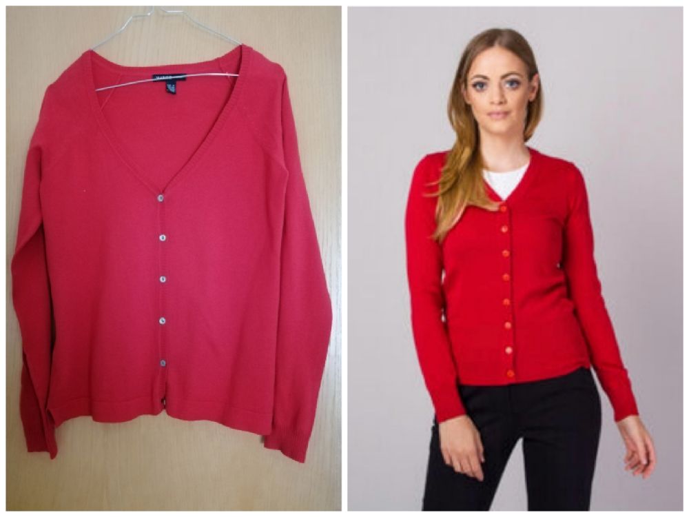 Cardigan Mango rouge vif