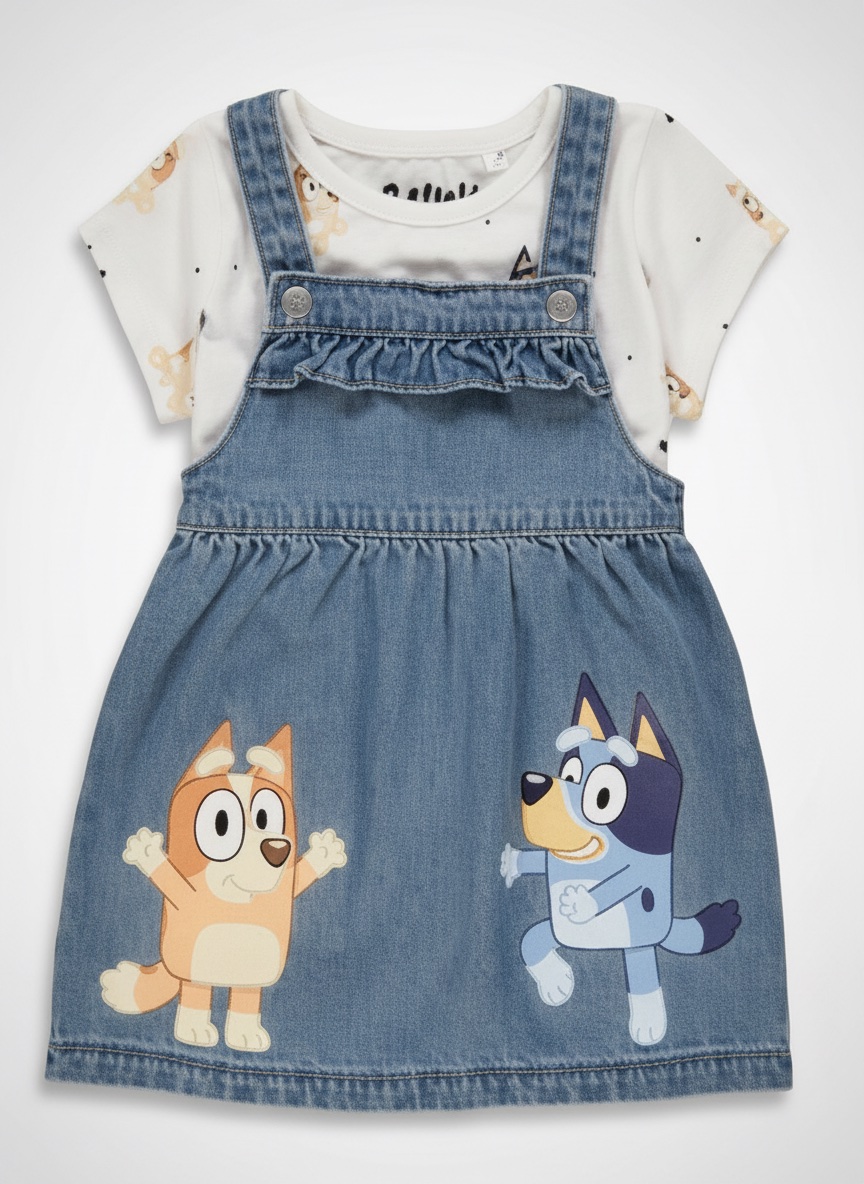 Robe salopette+ son pull 