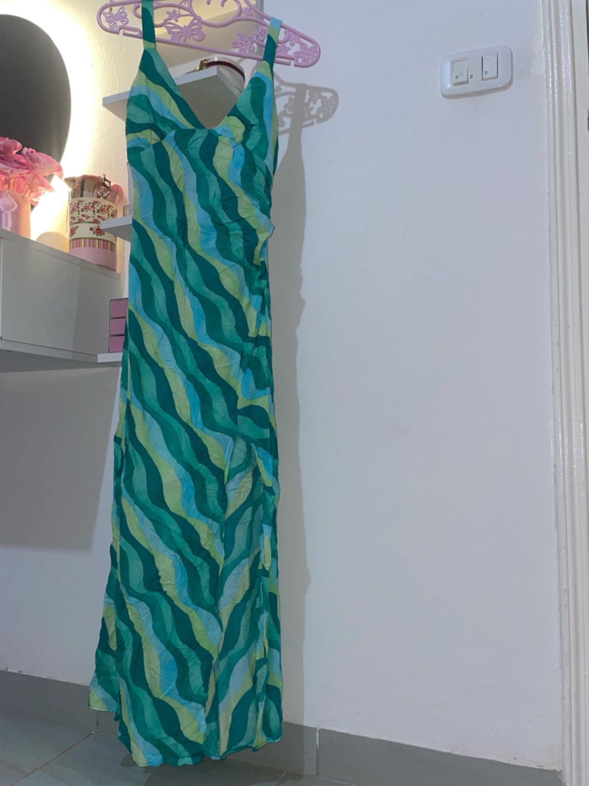 Robe vert bleu