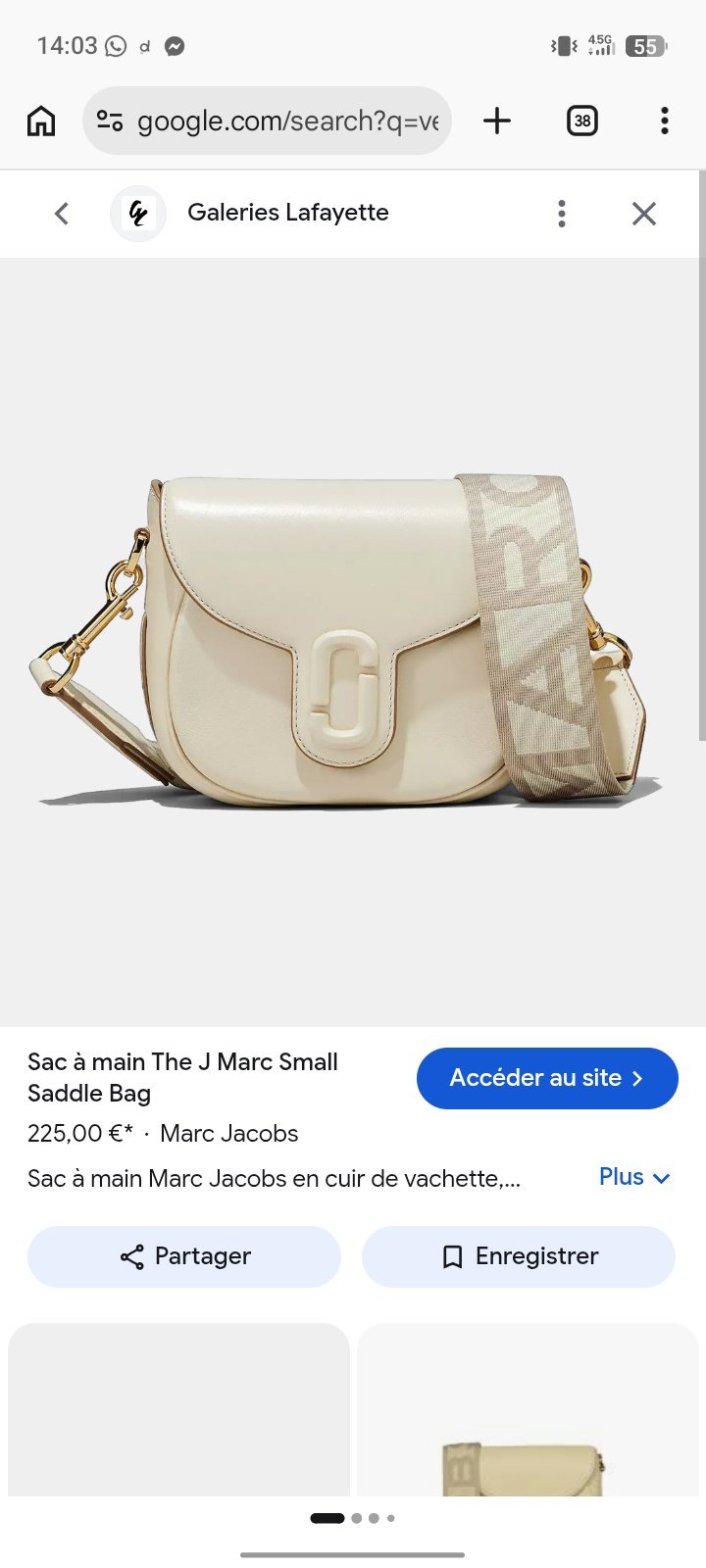 Sac marc jacobs neuf avec étiquette beige 