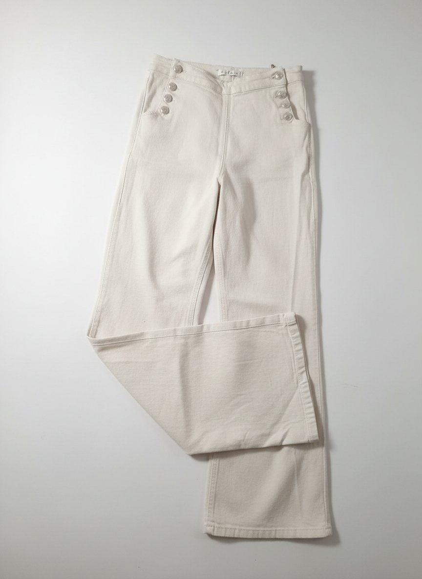 Pantalon jean beige taille 36