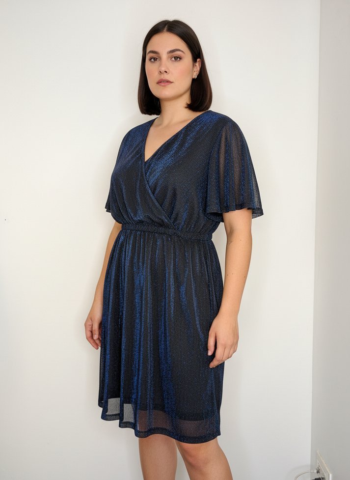 Prix négociable 🥳Robe fluide bleu pétrole à rayures marque kiabi – Neuve avec étiquette ✨