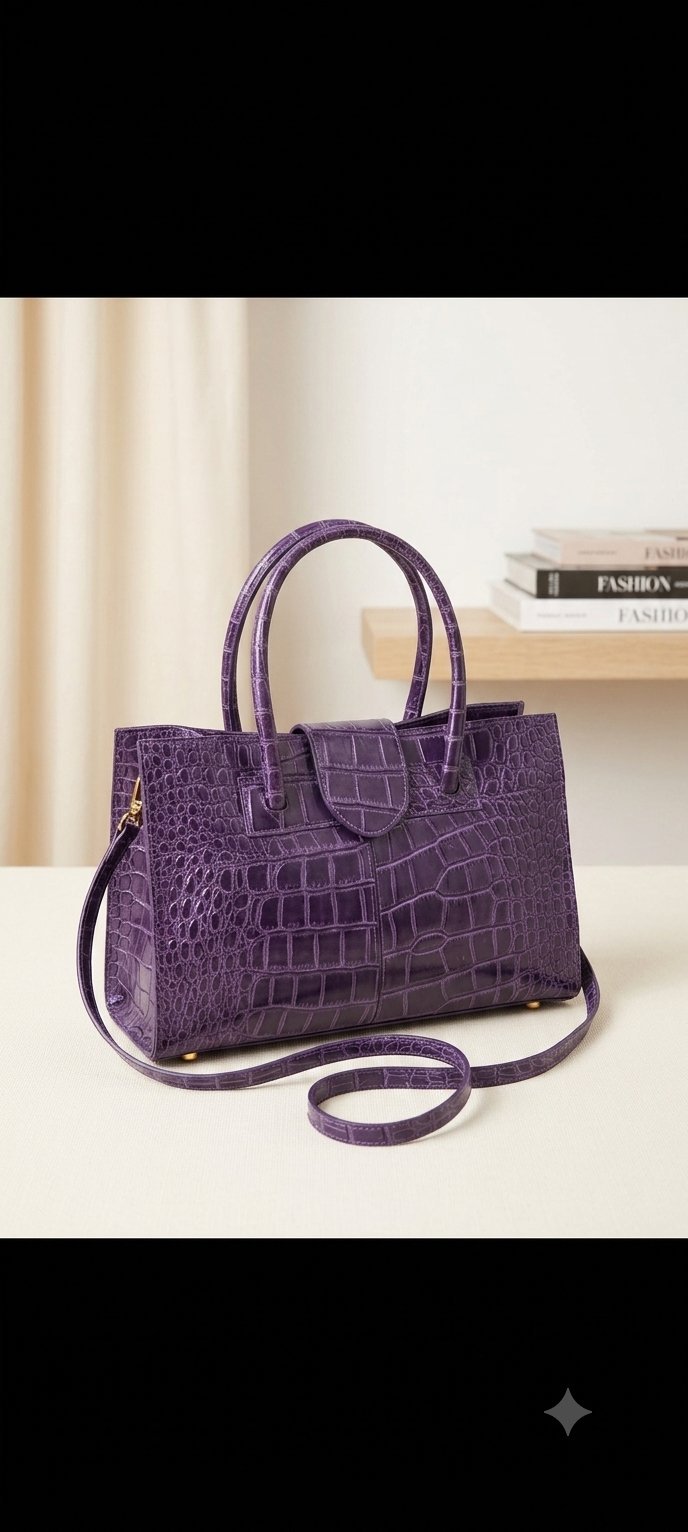 Sac violet effet croco 💜💜