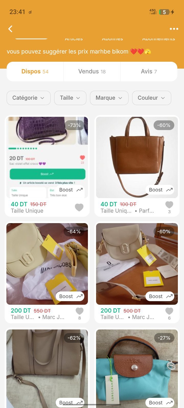 Lots de2 sacs parfois 