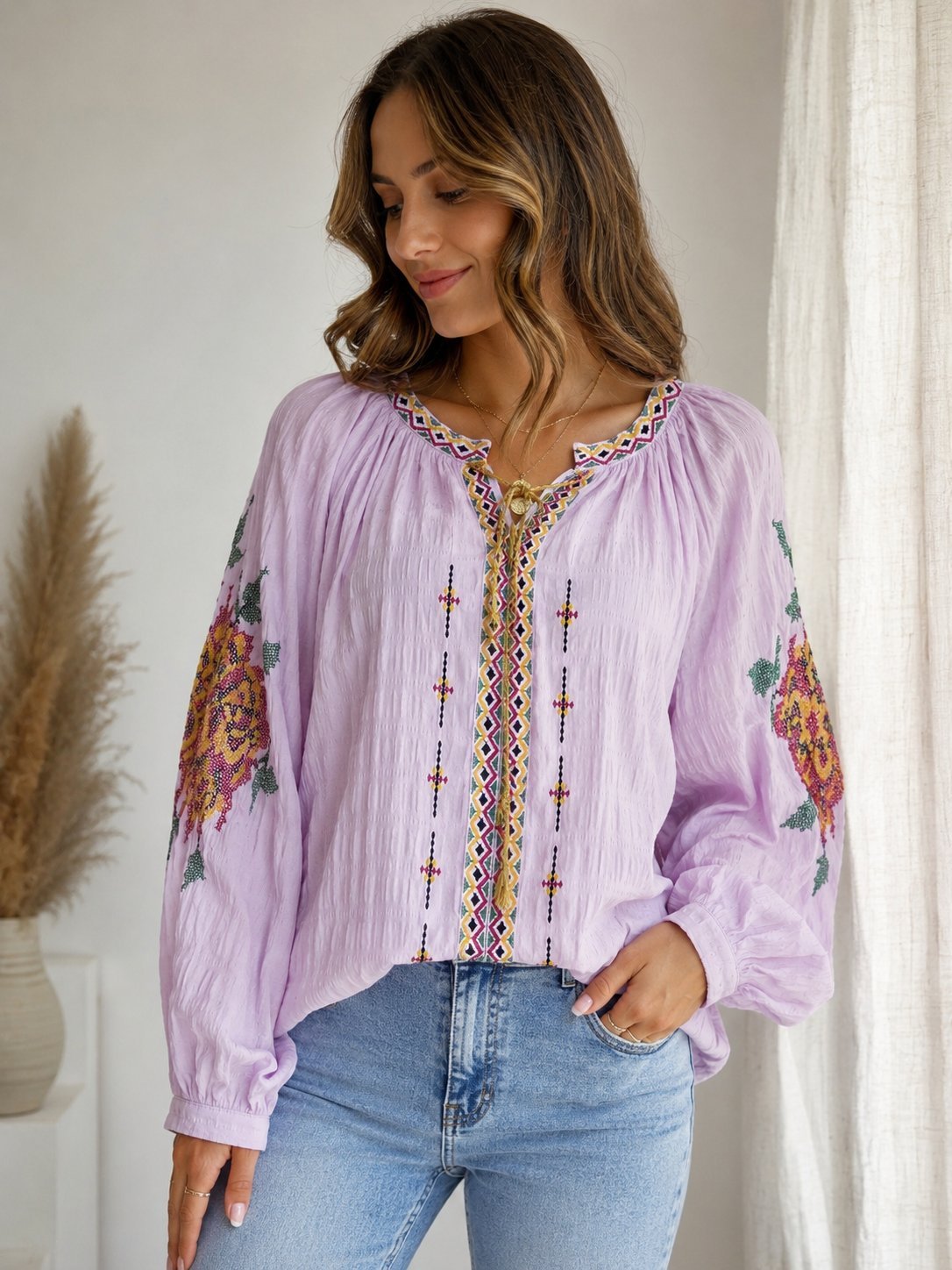 Chemise rose