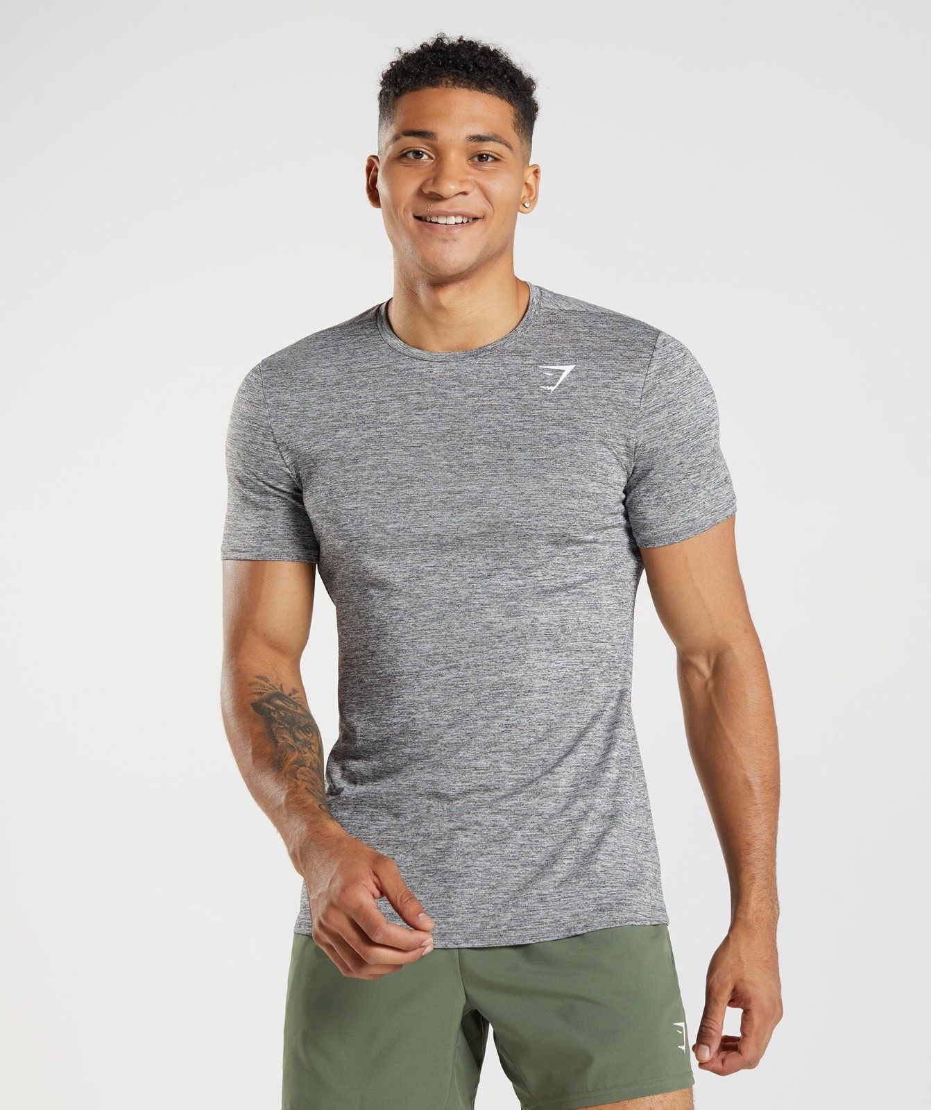 T-shirt Gymshark Gris Chiné – Taille L