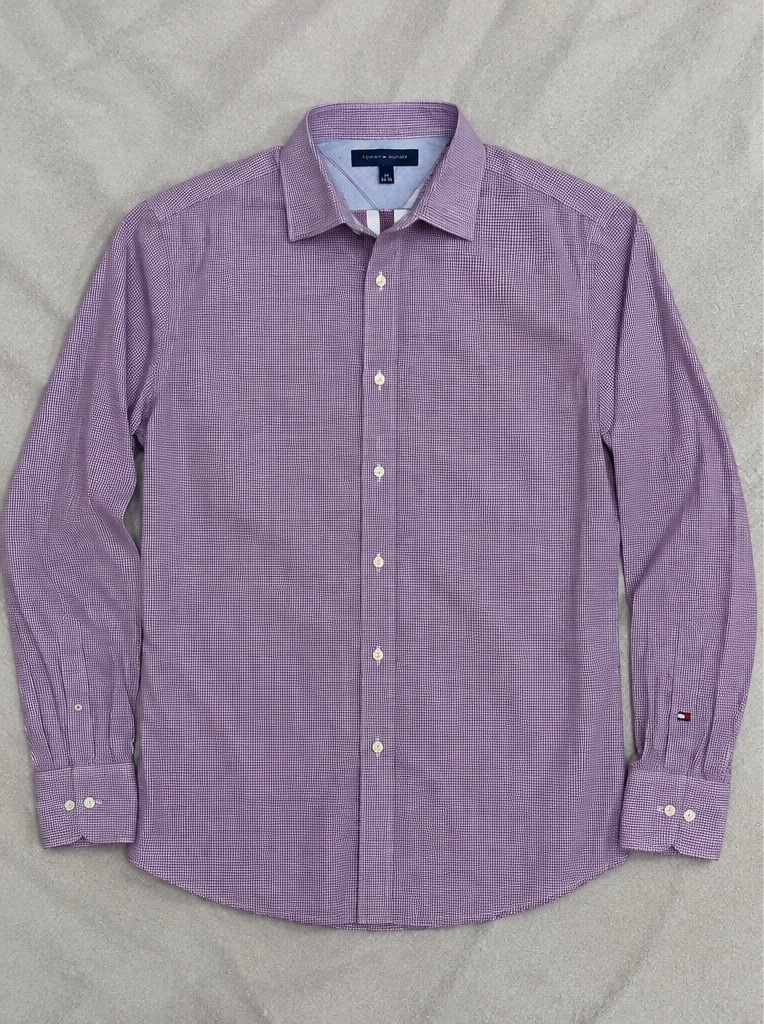 Chemise Tommy Hilfiger à carreaux violets
