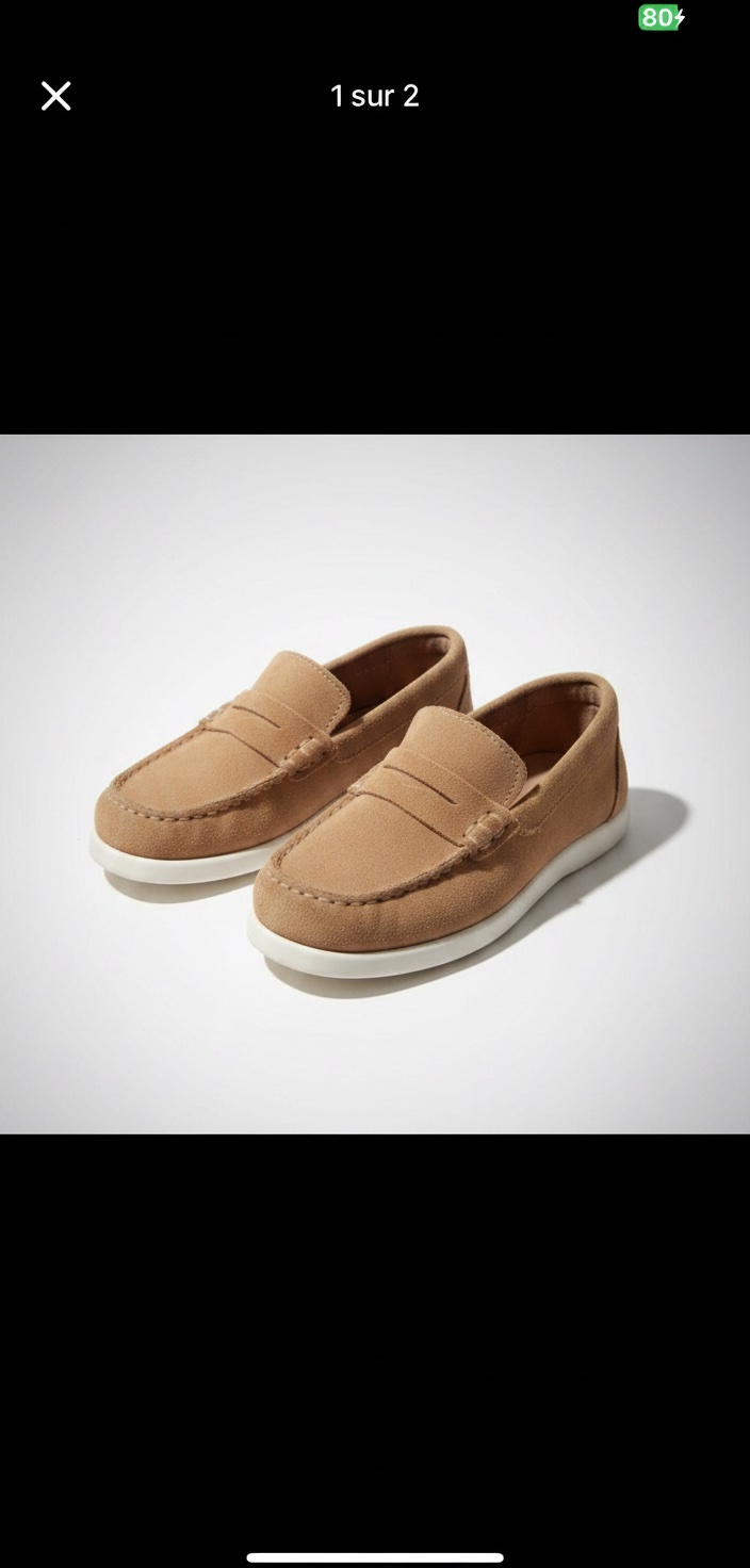 Moccassins camel comme neuf