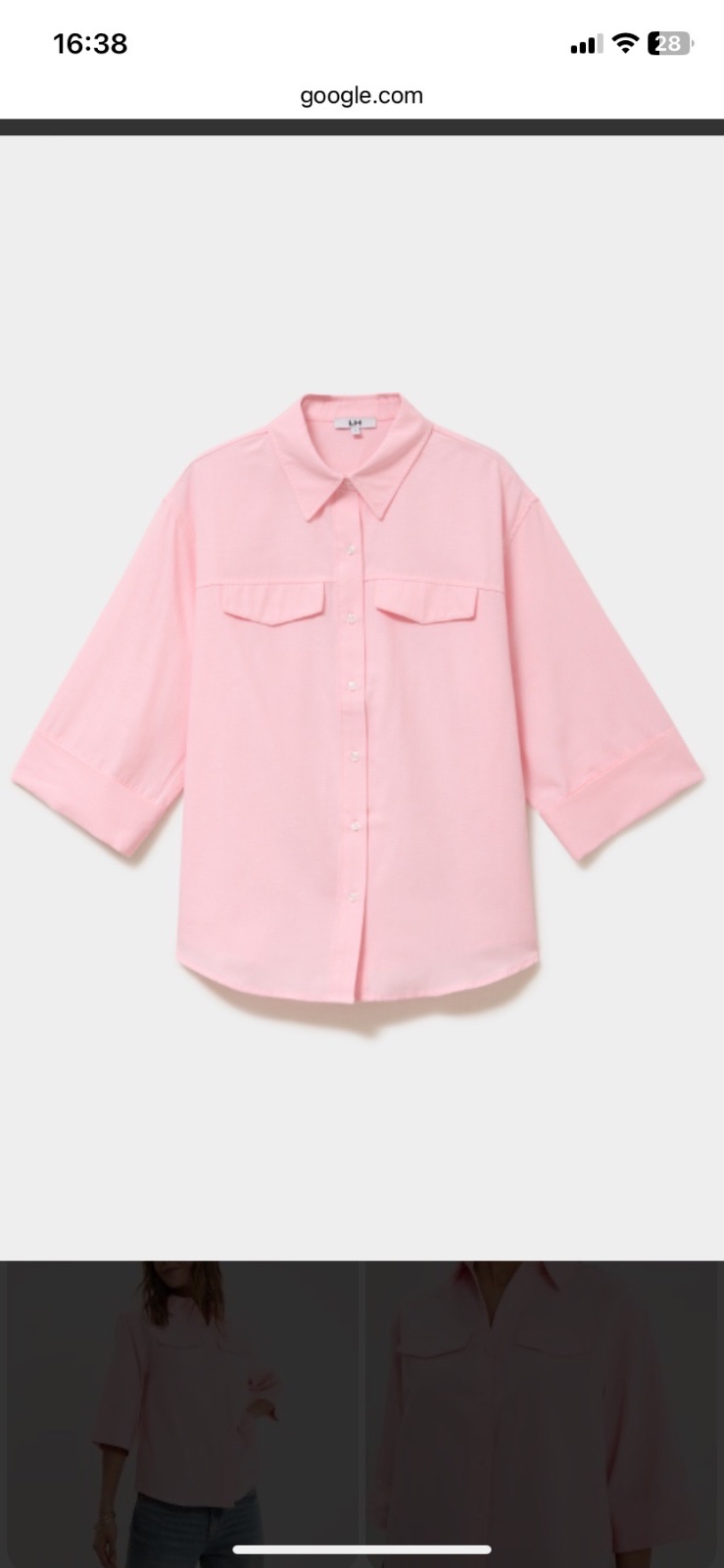 Chemise rose 
