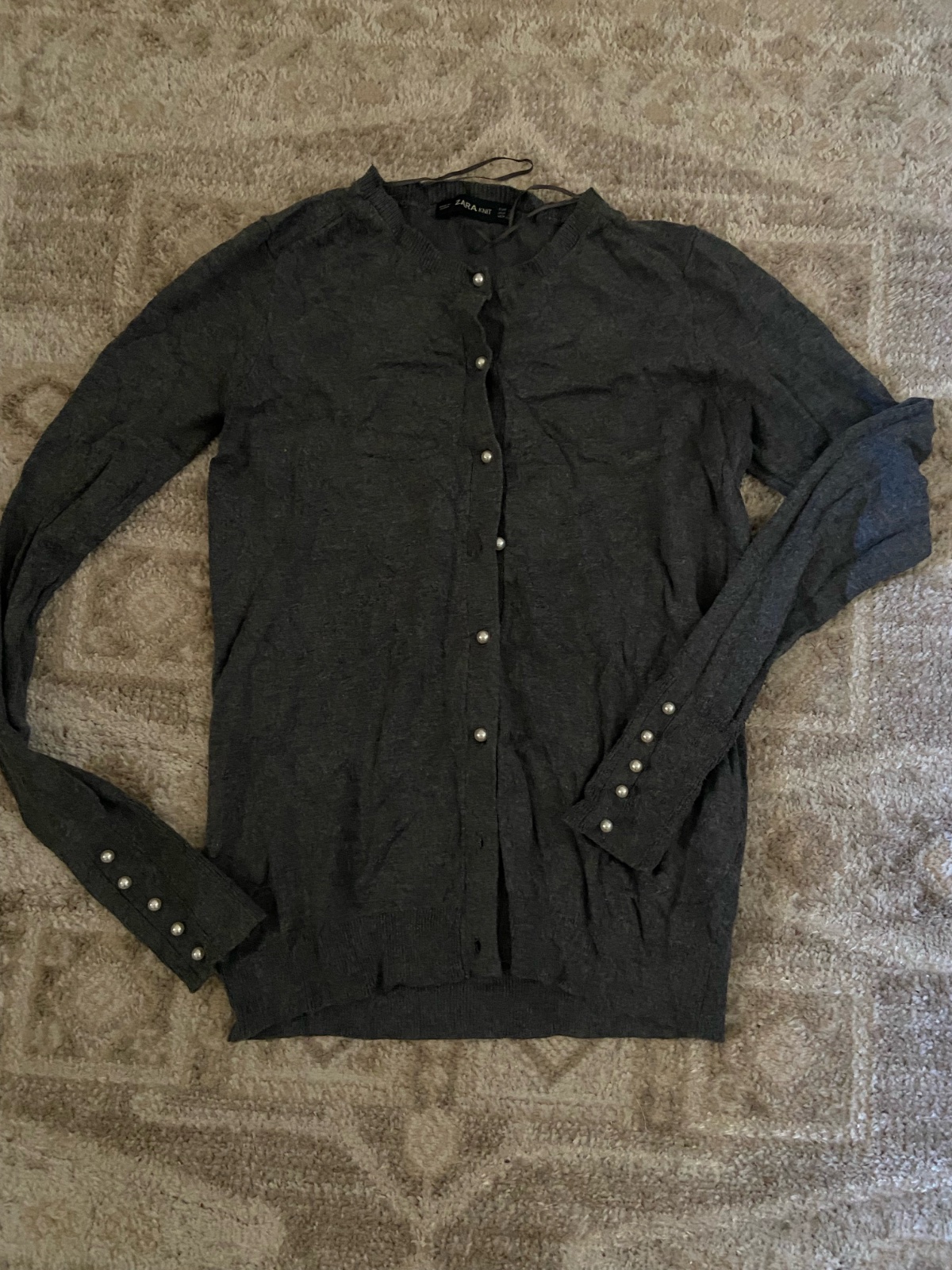 Gilet zara gris 