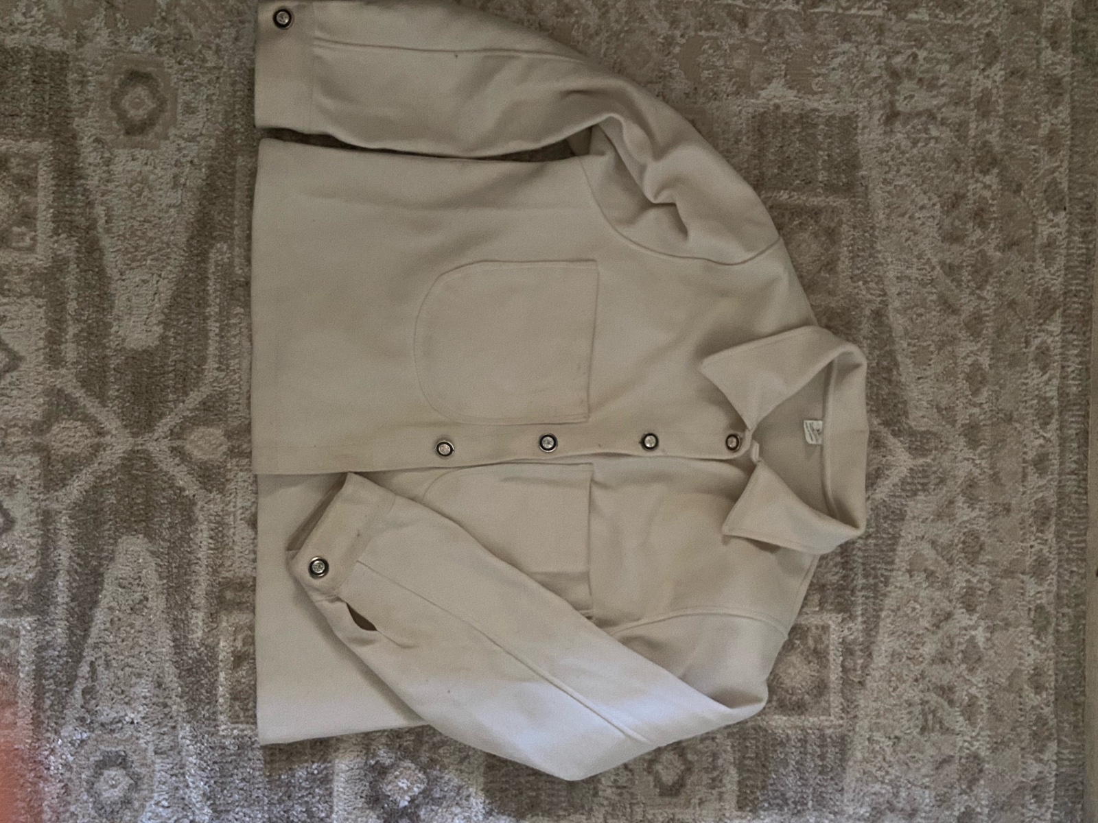 Gilet blanc cassé