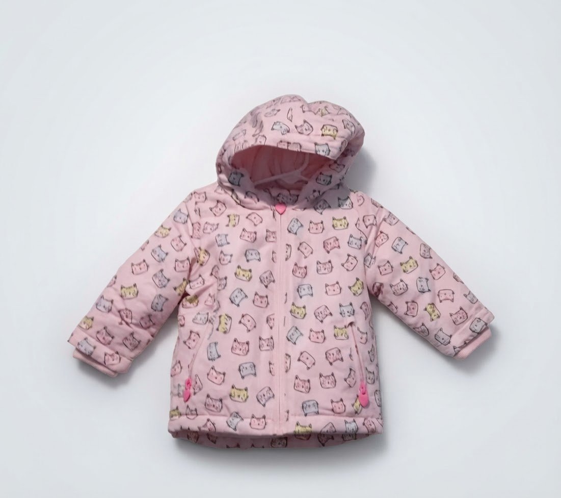 Veste rose Primark pour bébé fille, imprimé chat, taille 18-24 mois 