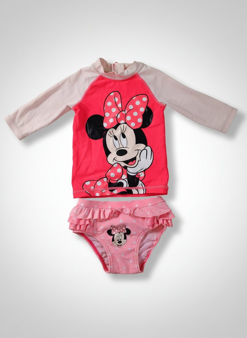 Disney Style d'été irrésistible : maillot de bain 2 pièces mer Disney Minnie Mouse pour filles. 