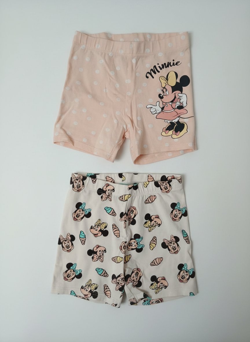 Lot de 2 shorts Bébé Fille Imprimé Minnie Mouse