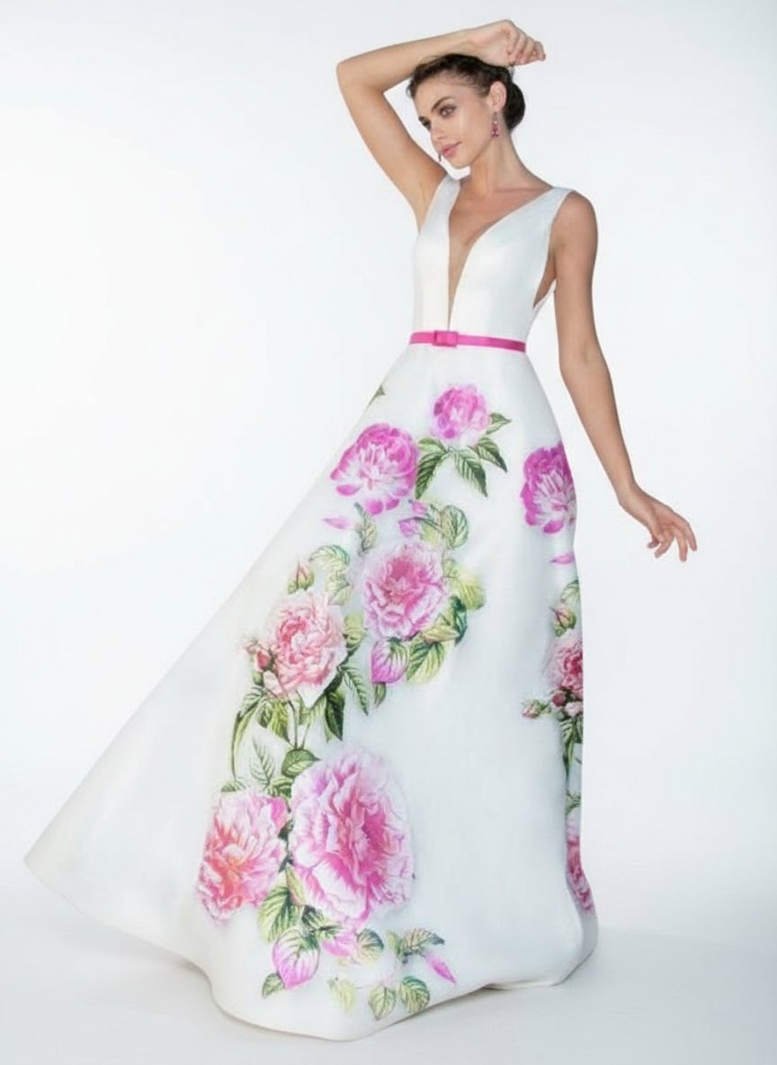 Robe soirée Tarik Ediz 92768 ÉTÉ