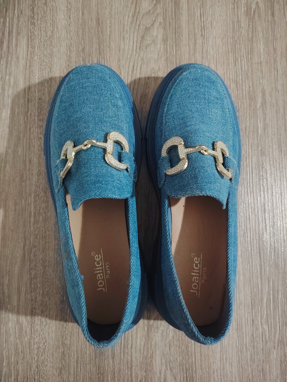 MOCASSINS EN JEAN POUR Femme JOALICE : TENDANCE AVEC DÉTAILS DORÉS