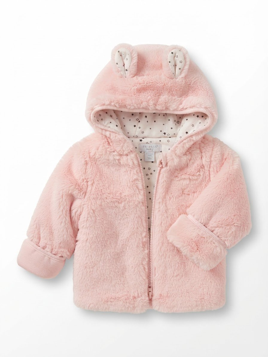 Manteau rose fourrure Primark Baby 3-6 mois