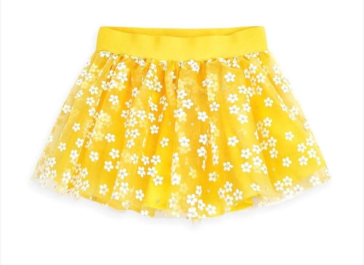 Jupe en tulle à fleurs pailletées pour fille 12 mois: #jupefille  #jupefille12mois