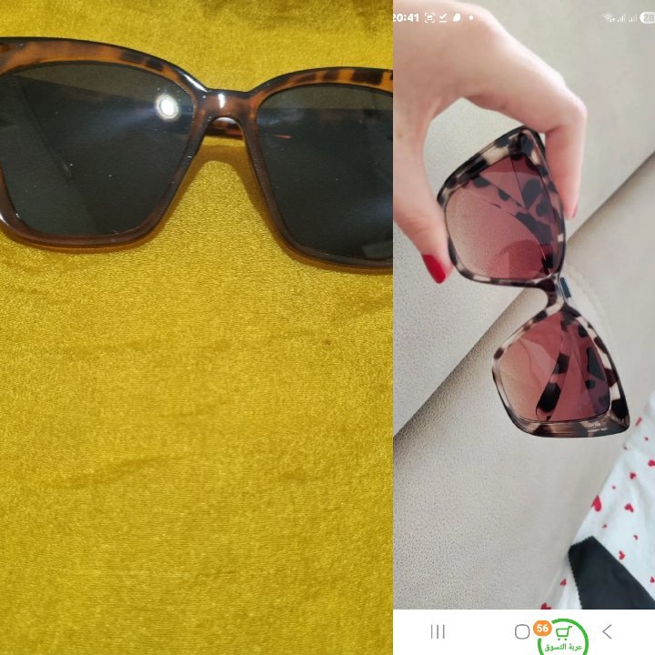 Lot de 2 magnifiques lunettes de soleil tendance - Motif Écaille (NEUF
