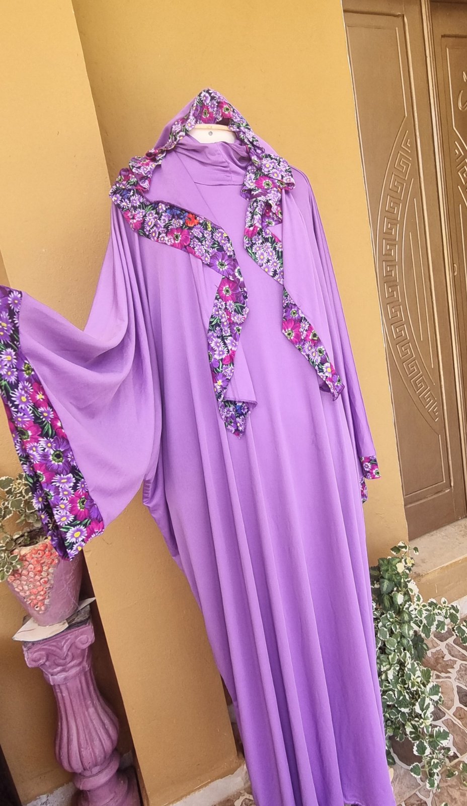  Magnifique Abaya Papillon Moderne (Fait Main / Couture) 💜