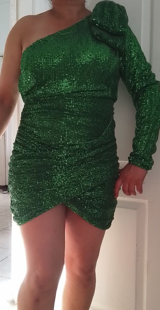 Robe soirée verte 
