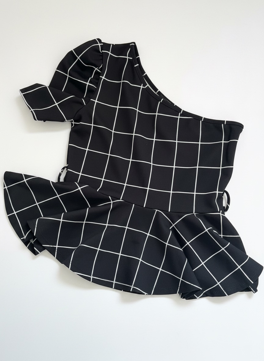 Pull noir à carreaux – marque Seduction, taille M