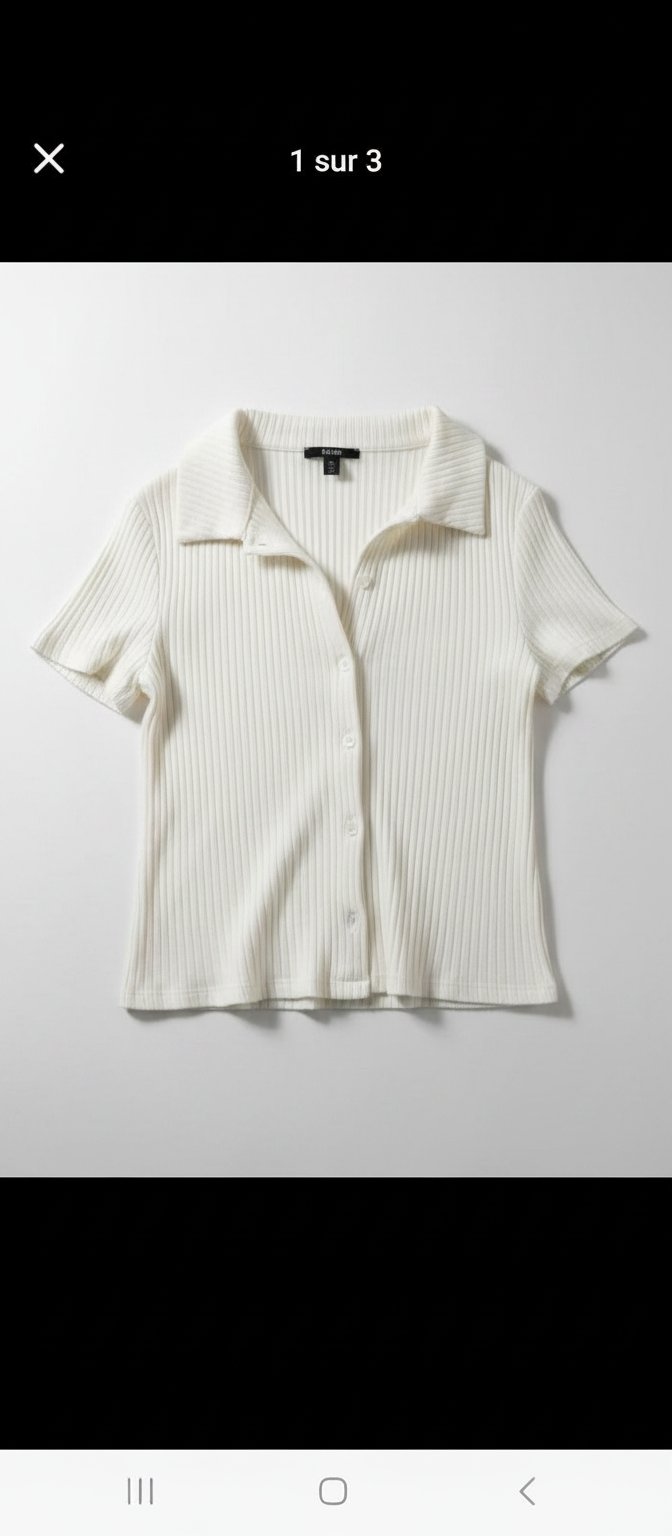 Pull blanc pour femme Kiabi neuf