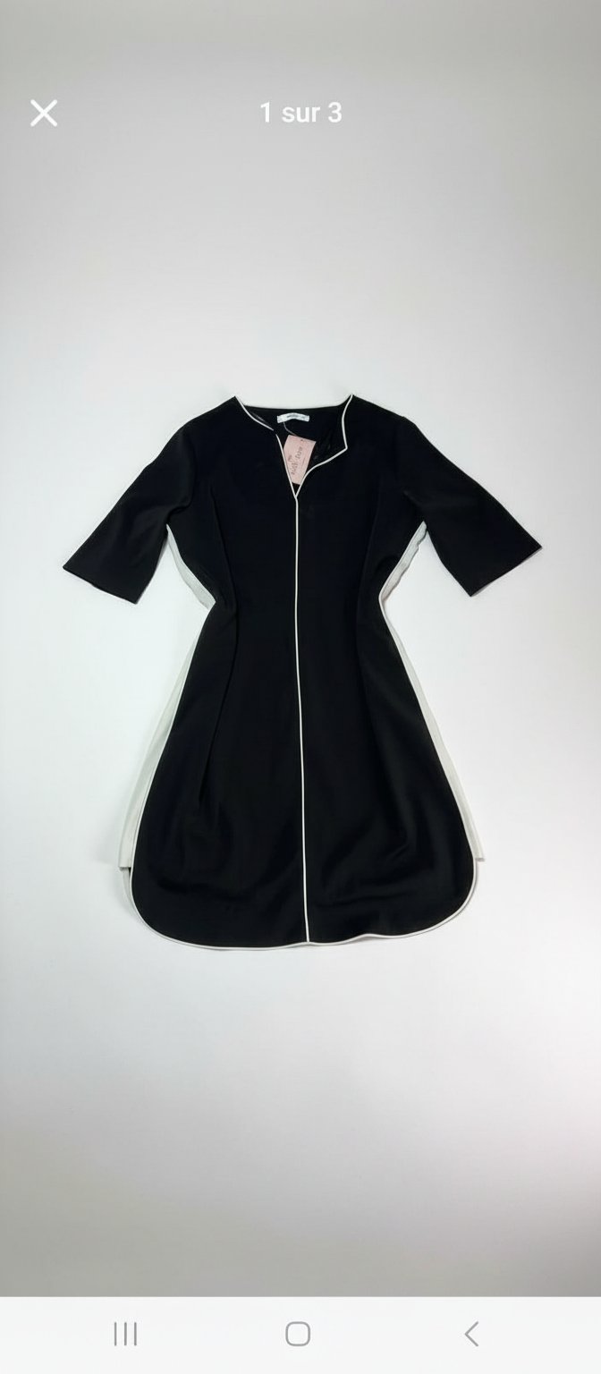 Robe noire mango pour femme 
