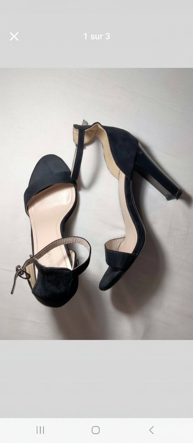 Talon noir pour femmes 
