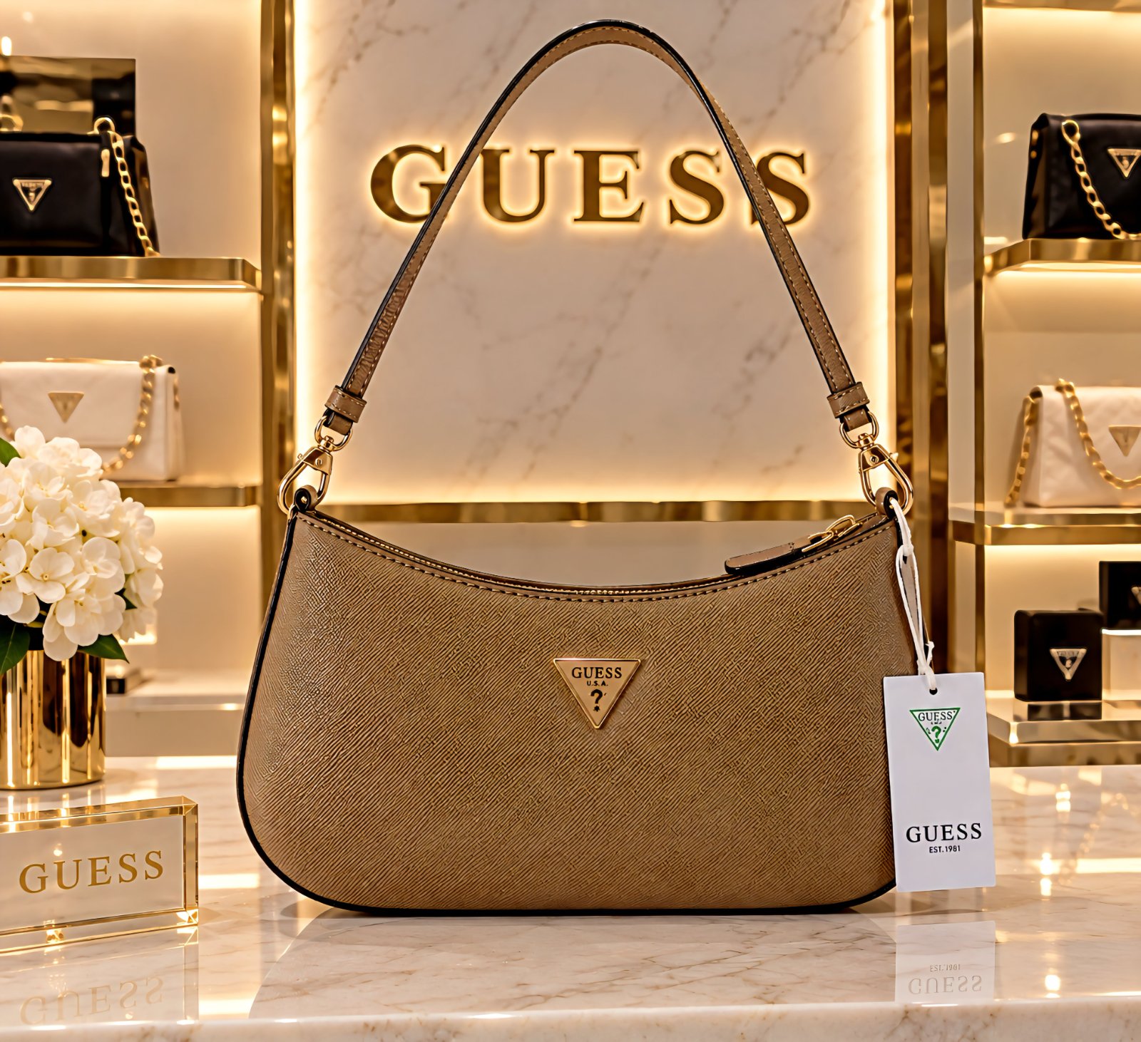 Sac Bandoulière Guess avec ticket