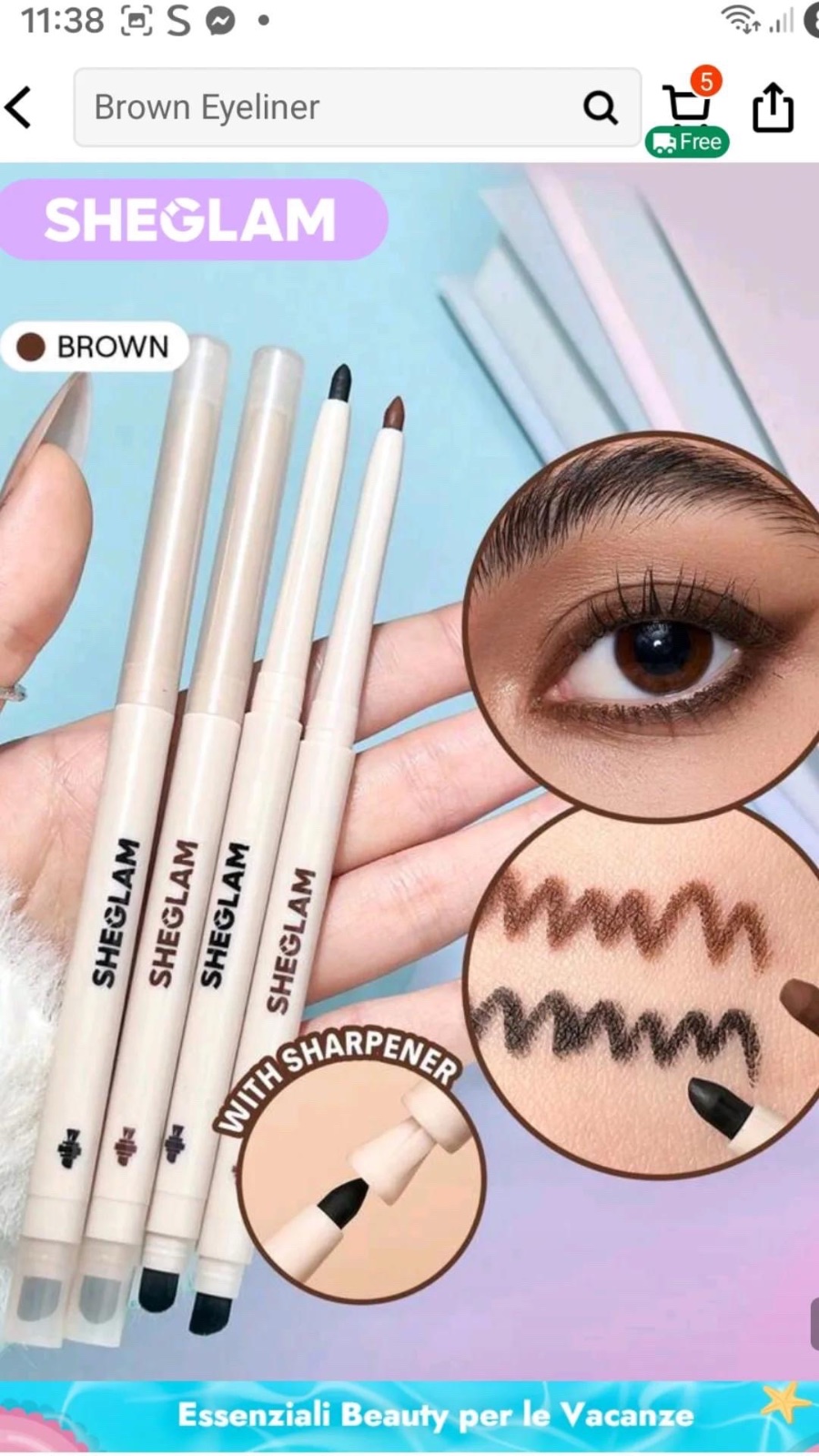 Eyeliner brown