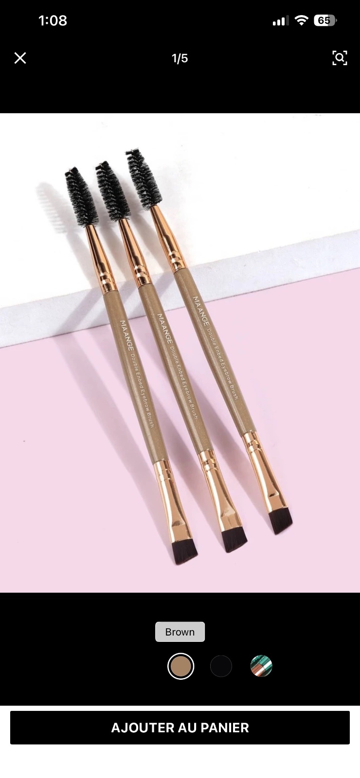 Pinceau professionel pour sourcils