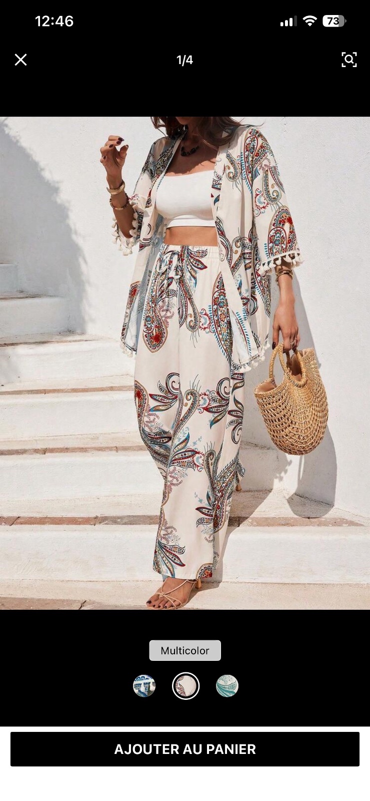 Ensemble chamise et pantalon