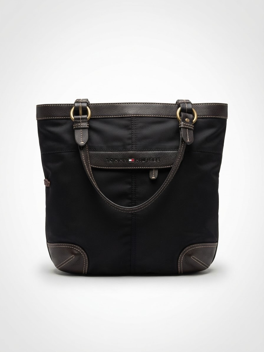 Sac a main en tissu noir 