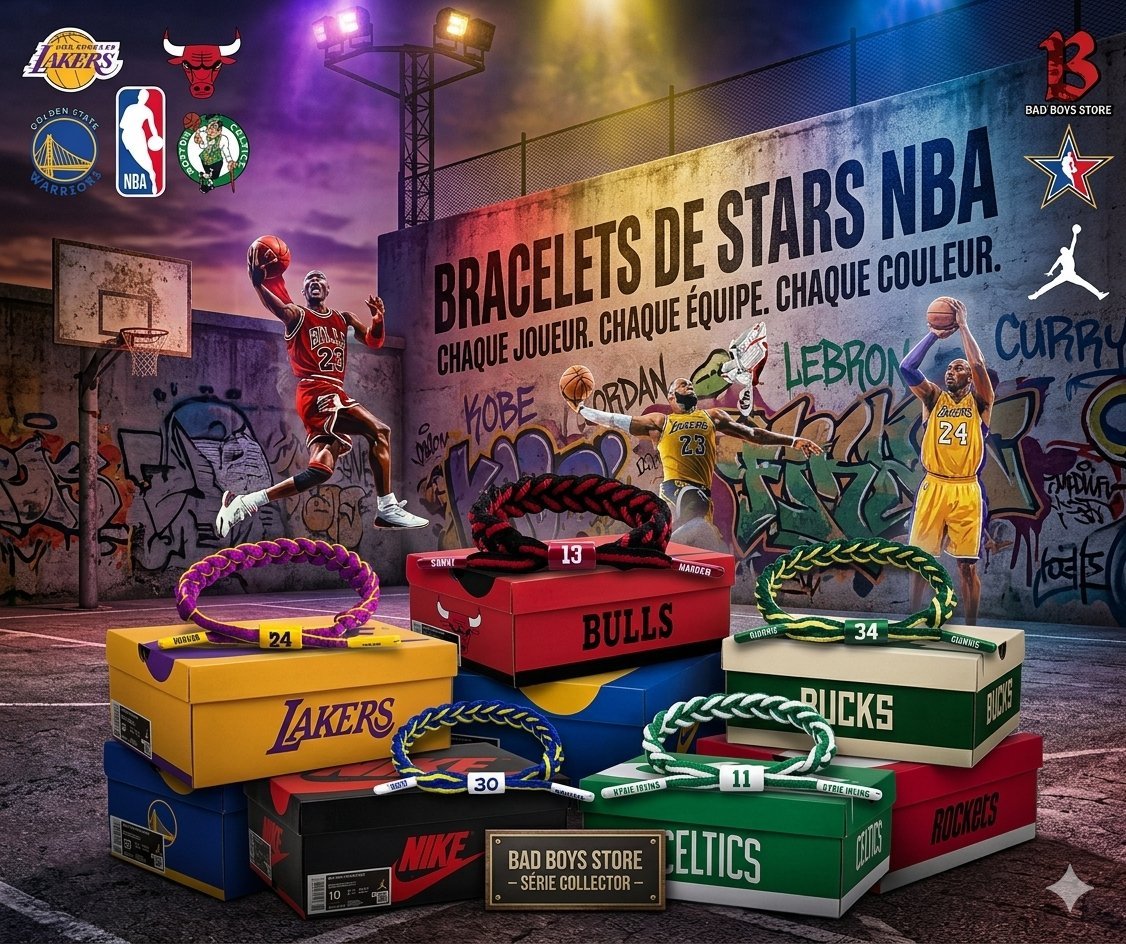 Bracelets STAR DE NBA (4 Bracelets 20dt)