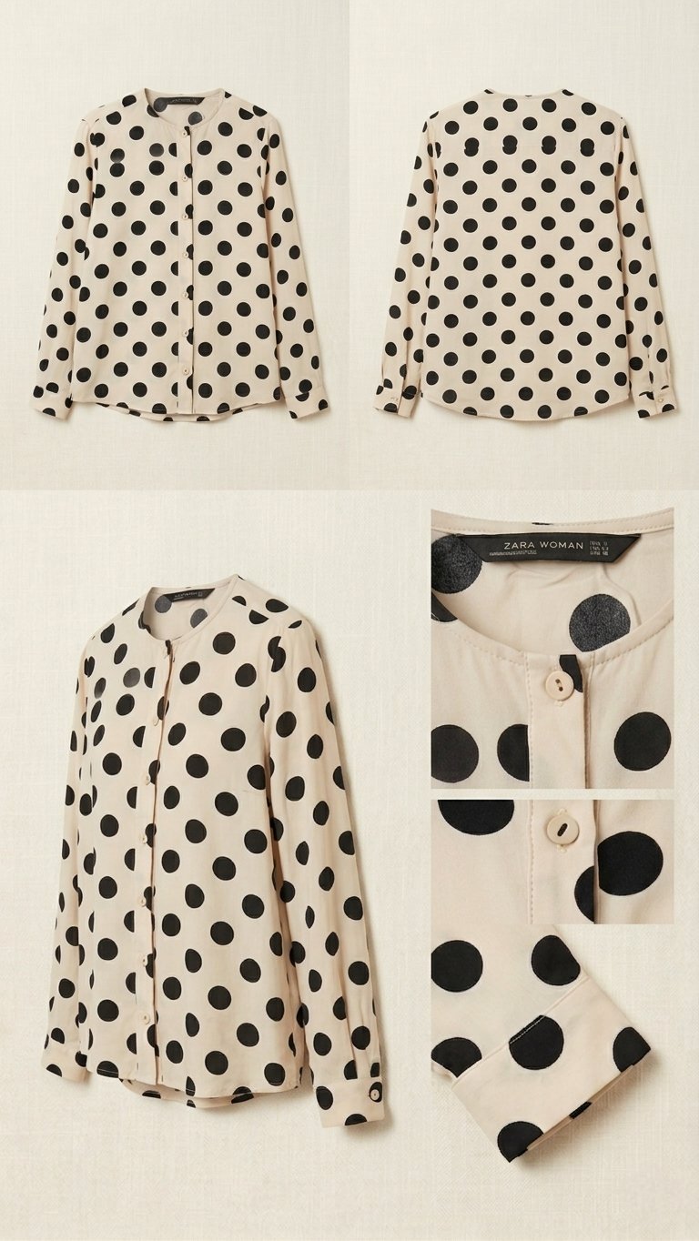 Chemisier ZARA WOMAN à Pois فرصة 