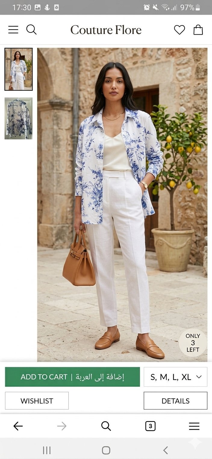 ​"Chemise Fleurie - Look Frais"